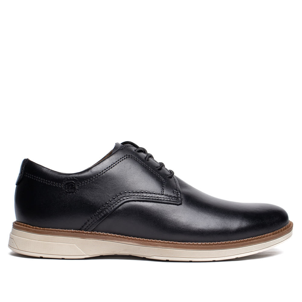 Sapato Masculino Pegada Cardiff Couro Preto