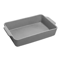 Refrátario Wolff Mist de Cerâmica Cinza Matte 35cm x 22cm x