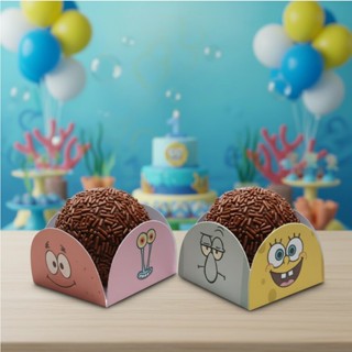 Forminhas para Doces  Tema BOB ESPONJA  - Decoração para Festas Aniversário BOB ESPONJA em Oferta na Shopee