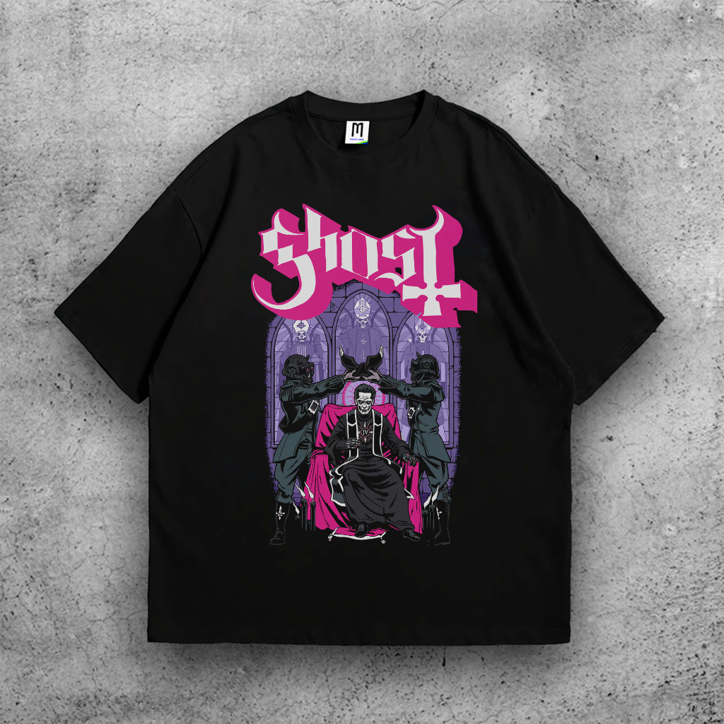 Camiseta Unissex Banda Ghost Lançamento Camiseta 100% Algodão Camisetão Solta Plus Size Camiseta - Spyke Shop