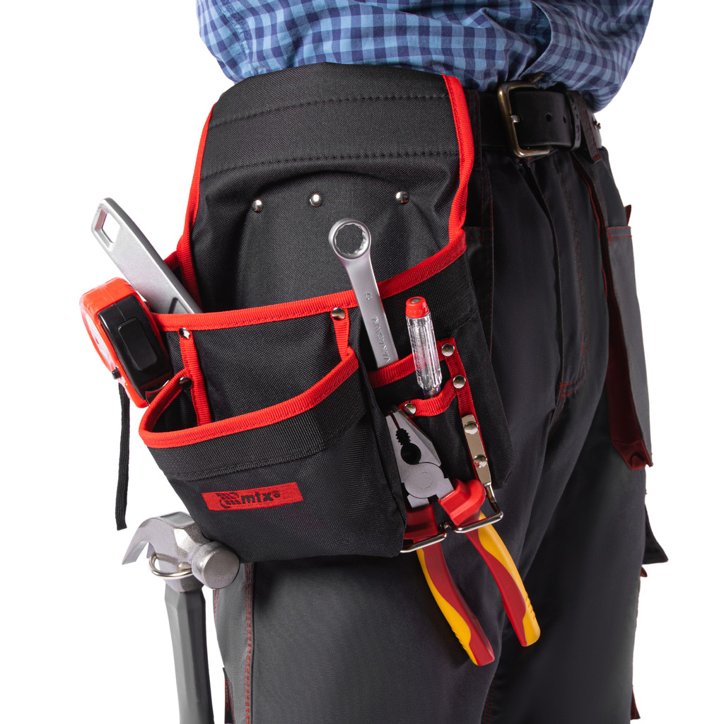 Bolsa Cinto para Ferramentas 8 Bolsos com Suporte MTX