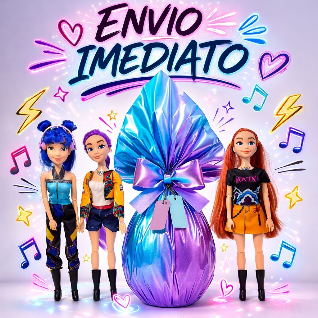 Kit Ovo De Páscoa + Boneca Guerreiras do KPop 250g Ovo com Brinquedo Envio Imediato em Oferta na Shopee