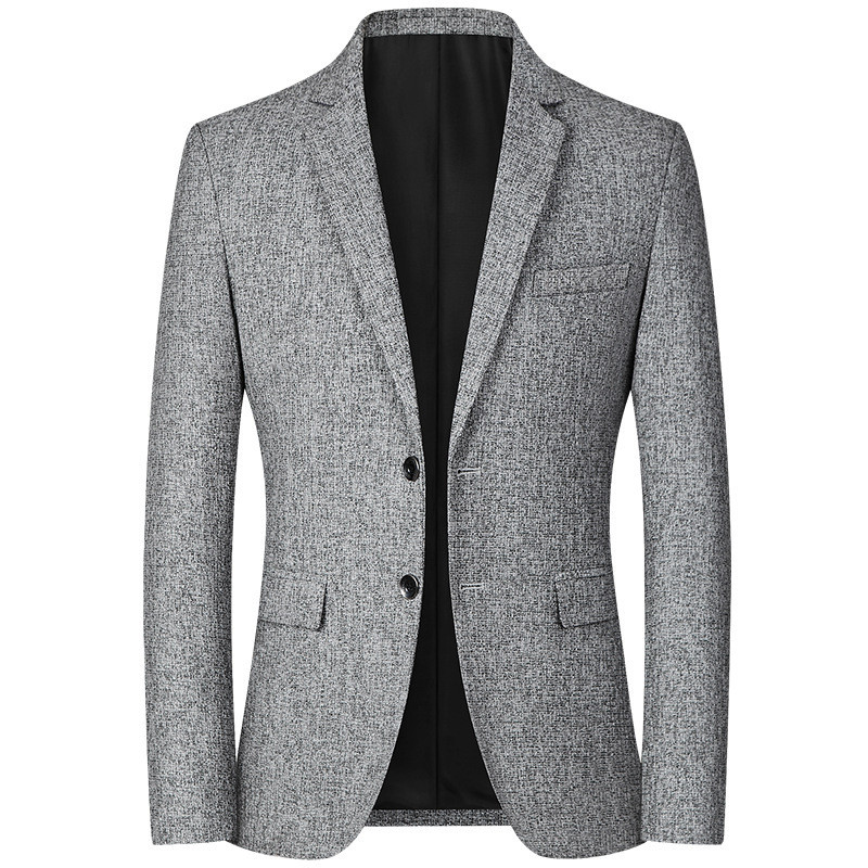 Blazer masculino casual terno primavera fino de meia-idade único terno jaqueta casual ocidental pai usar jaqueta masculi