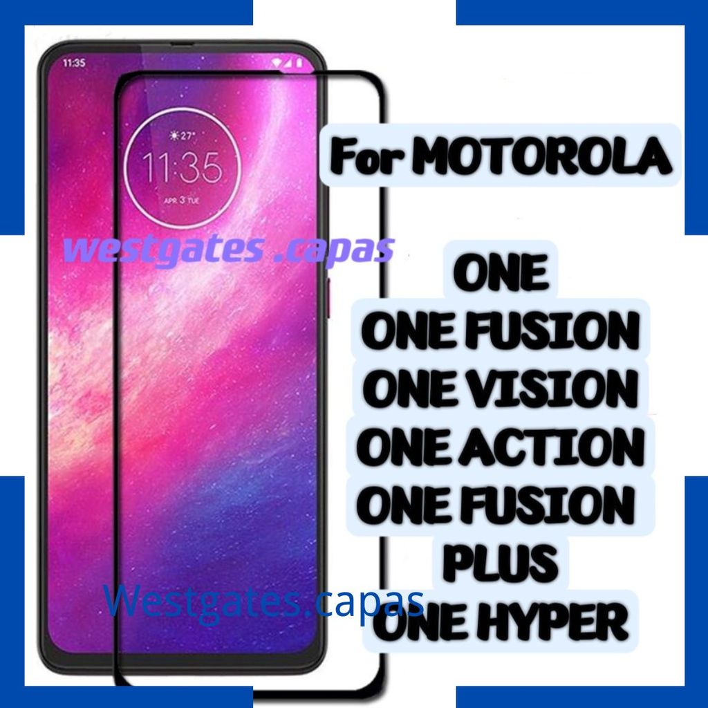 Pelicula 3D Vidro Compativel Motorola ONE ONE FUSION ONE VISION ONE ACTION ONE FUSION PLUS ONE HYPER