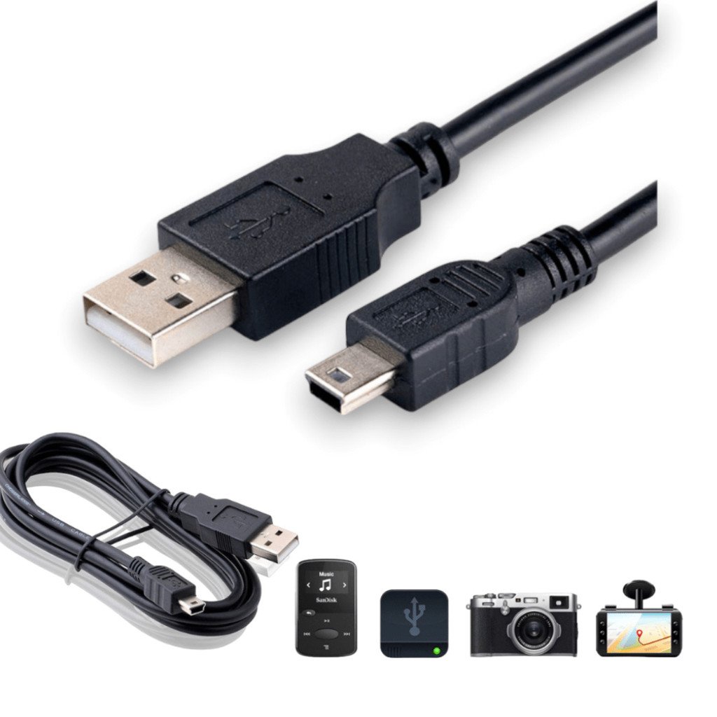 Kit 2 cabos v3 usb x mini usb v3 com 1 metro em Oferta na Shopee