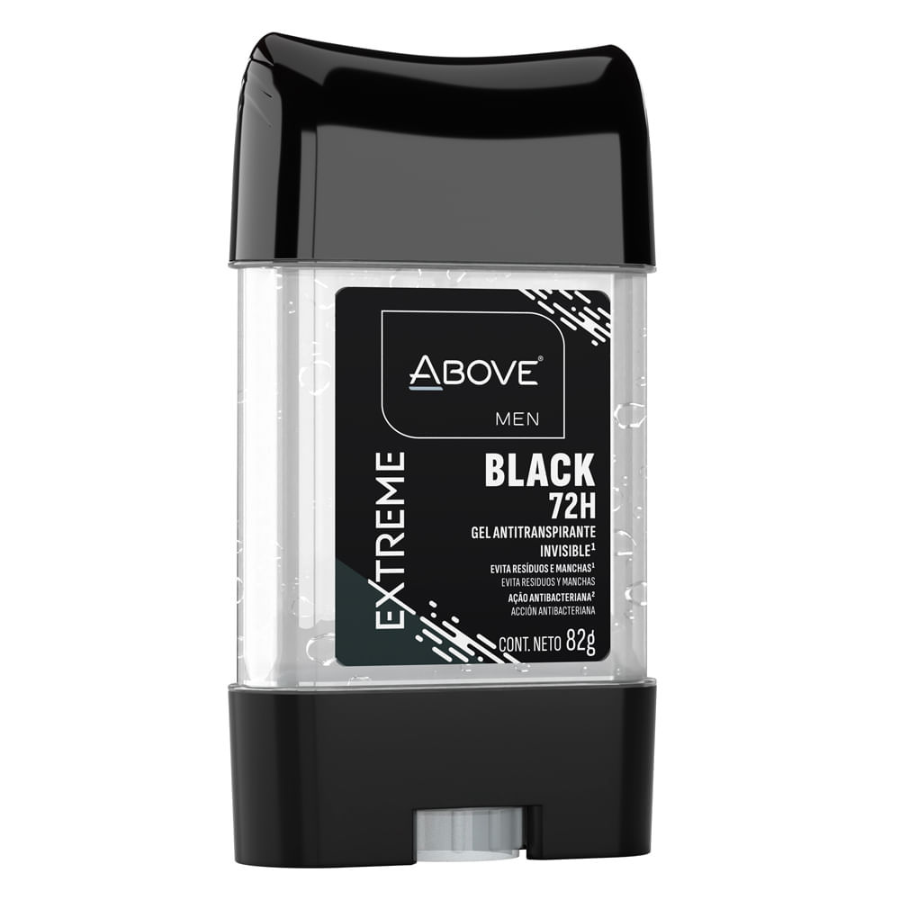 Desodorante Gel Above Men Black Extreme 72 Horas 82g em Oferta na Shopee