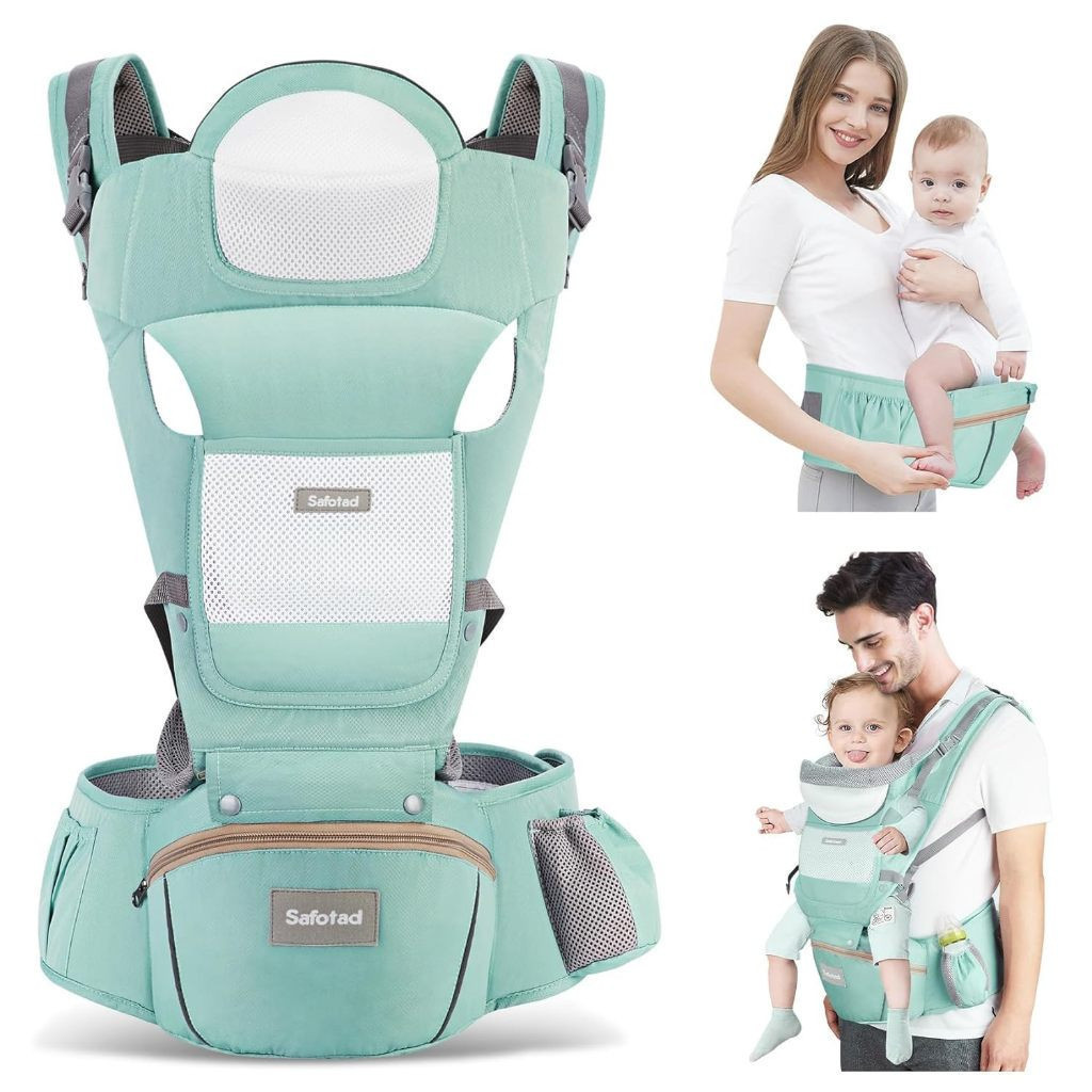 Canguru Para Bebê 0-3 Anos Ergonômico 3 Em 1 Estilo Canguru Frontal Infantil Hipseat Nexora