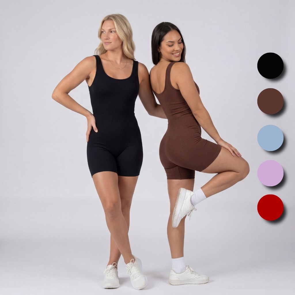 Kit 2 Macaquinho Feminino Verão Canelado Moda Gringa Virginia