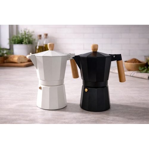 Cafeteira Italiana Milao 6 Xicaras 300ml Cafeteira Espresso Aluminio Resistente Design Tradicional