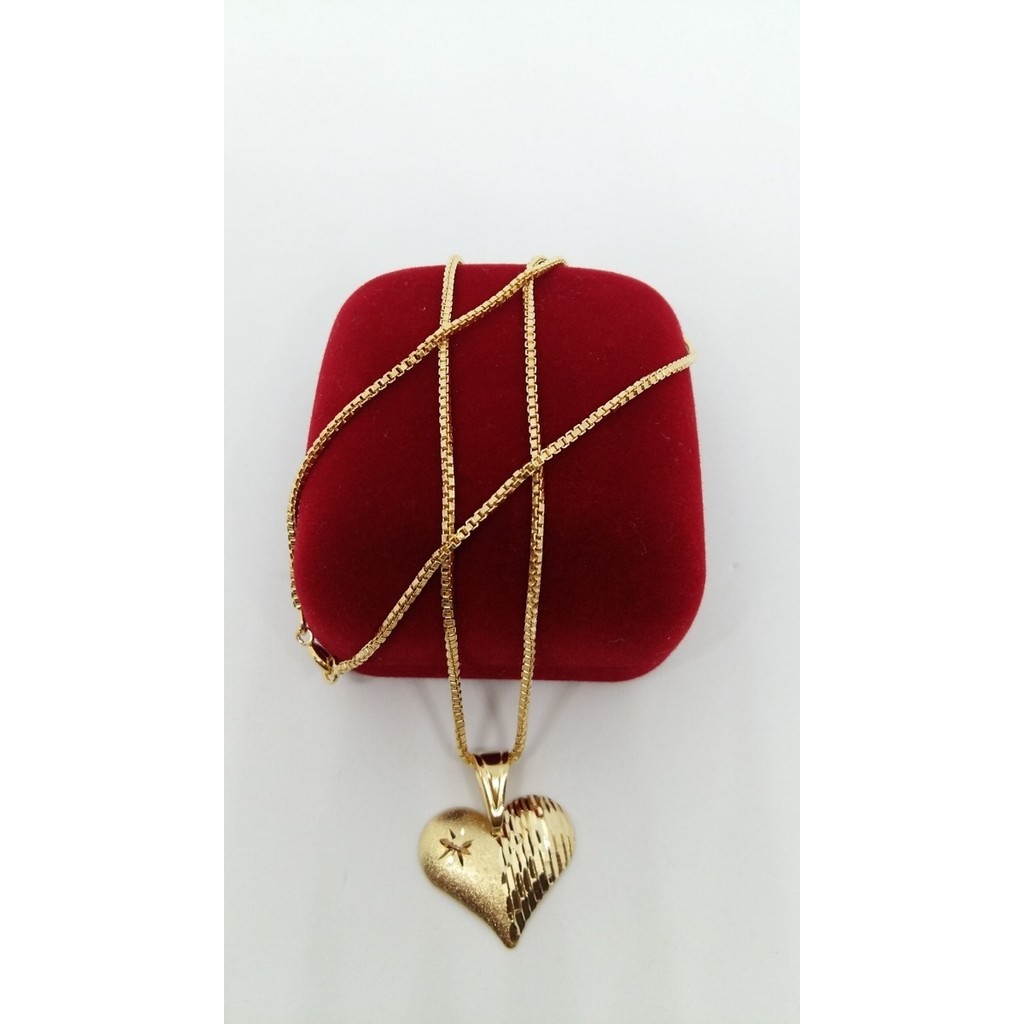 Corrente Feminina Moeda Antiga Veneziana De 2mm + Pingente
