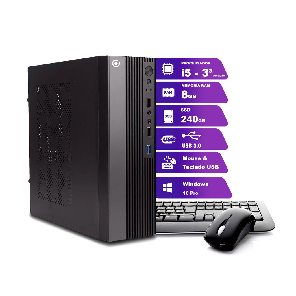 Computador On Slim I5 4ª 8gb 240gb-ssd Windows 10 Pro - Miniatura 2