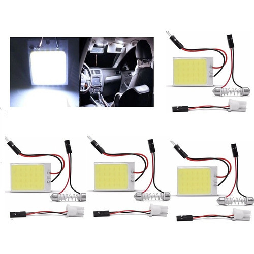 KIT 4 PLACA SUPER LED COB 24 CHIPS T10 TORPEDO M1 ATACADO