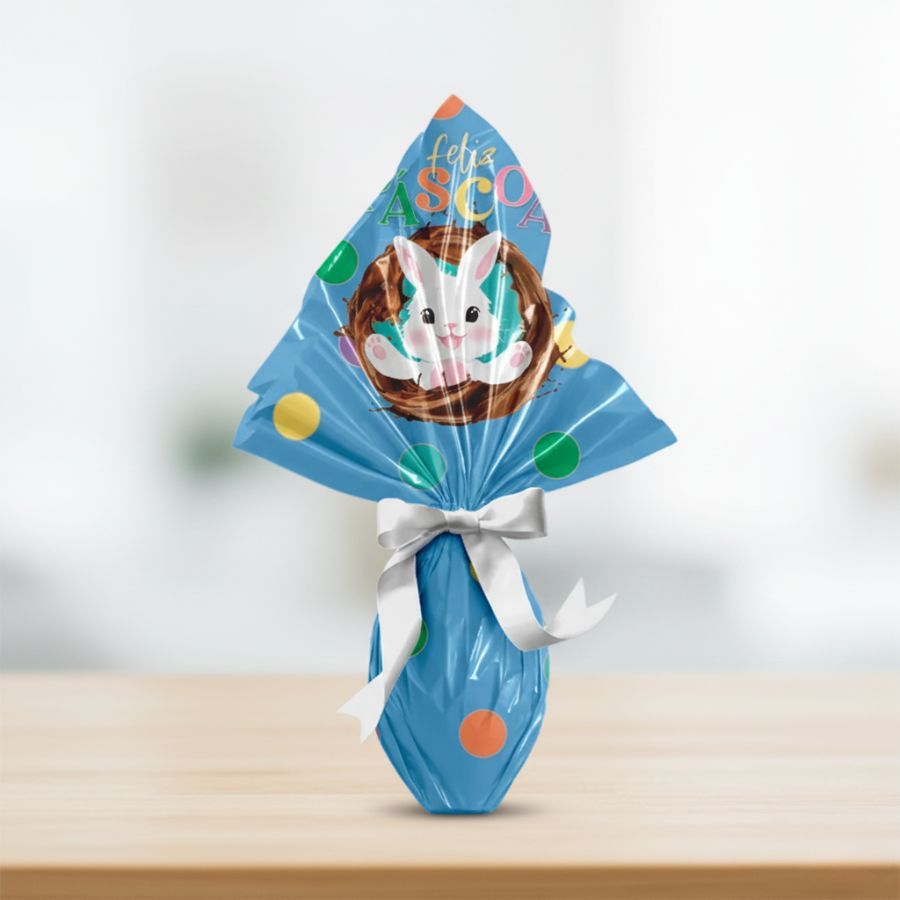 Saco Express 18x18cm Para Ovos de 50g a 100g - Felicita Azul - 5 unidades - Cromus - Rizzo em Oferta na Shopee