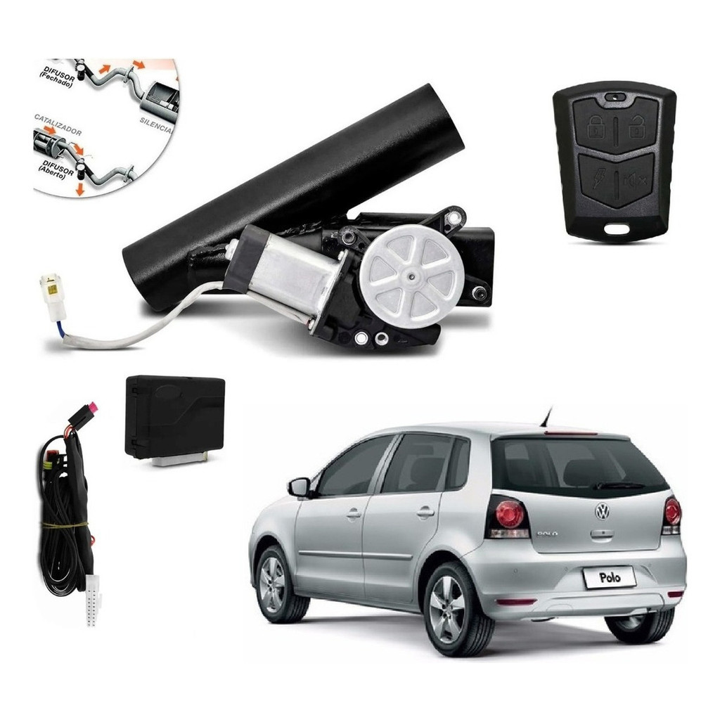 Difusor Escapamento Vw Polo Ronco Esportivo Com Controle