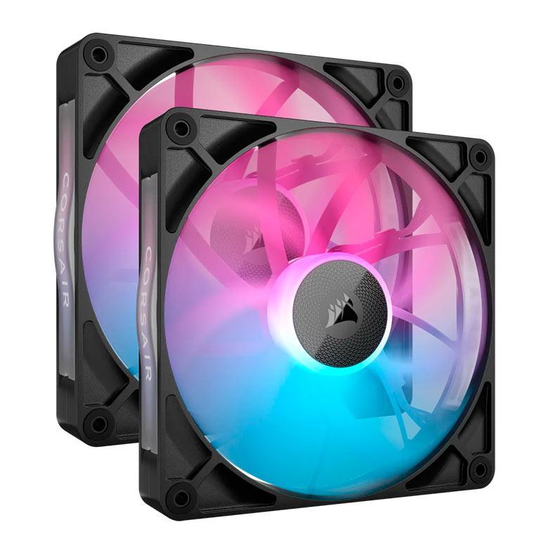 Kit Ventoinhas Corsair Icue Link RX140 PWM, RGB, 2x140mm, Preto, CO-9051020-WW em Oferta na Shopee