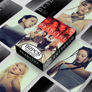 92 Pçs/Caixa BLACKPINK Photocards DEADLINE JUMP KPOP JENNIE LISA ROSE JISOO LOMO Cartão Adesivo De Coleção em Oferta na Shopee