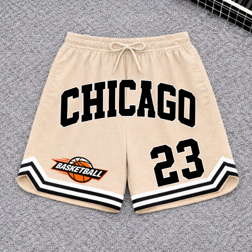 Bermuda Basquete Chicago 23 Dry Fit Masculina Shorts Academia Treino Corrida Fitness Bolso COD 802