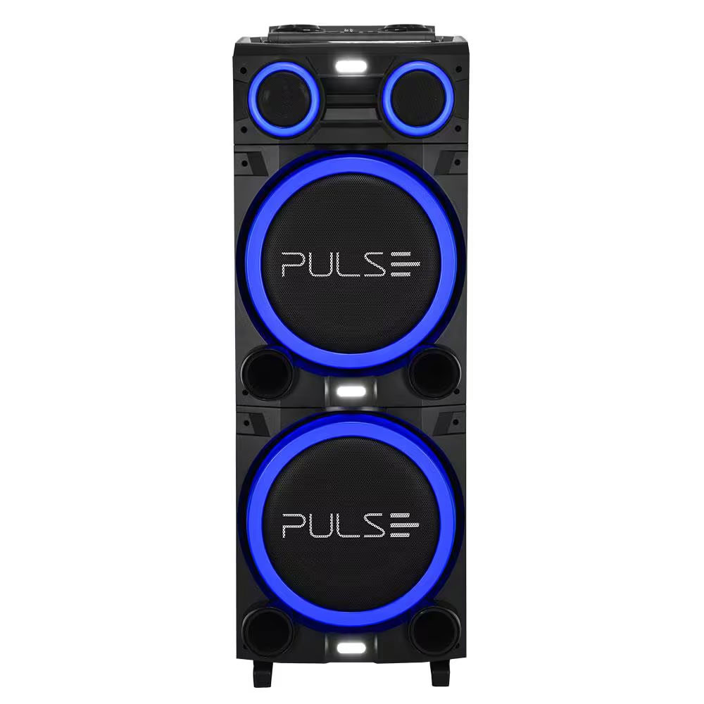 Caixa de Som Torre Multilaser Pulse Double SP516 Bluetooth 2700W RMS Luz LED Bivolt