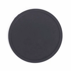 Kit 4 Porta-Copos de Silicone Liso com Borda para Copos, Jarras e Garrafas - Oikos