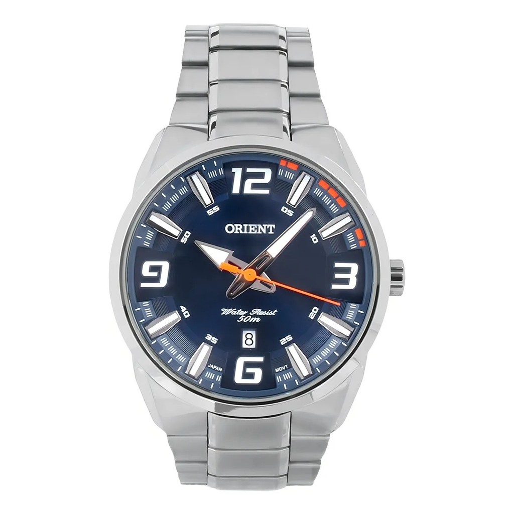 Relógio Masculino Orient Mbss1359 D2sx Azul Prateado Oferta