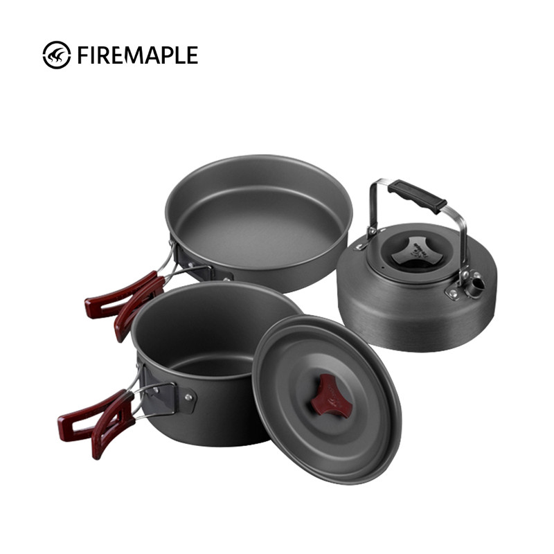 Fire Maple 204 Conjuntos de Panelas Piquenique Portátil Ao Ar Livre 2-3 Pessoas Panelas Utensílios Panelas Bules Frigide