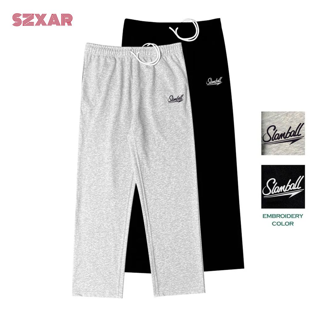 SLAMBALL estilo americano calças de moletom retas dos homens outono inverno solto calças esportivas correndo basquete tr