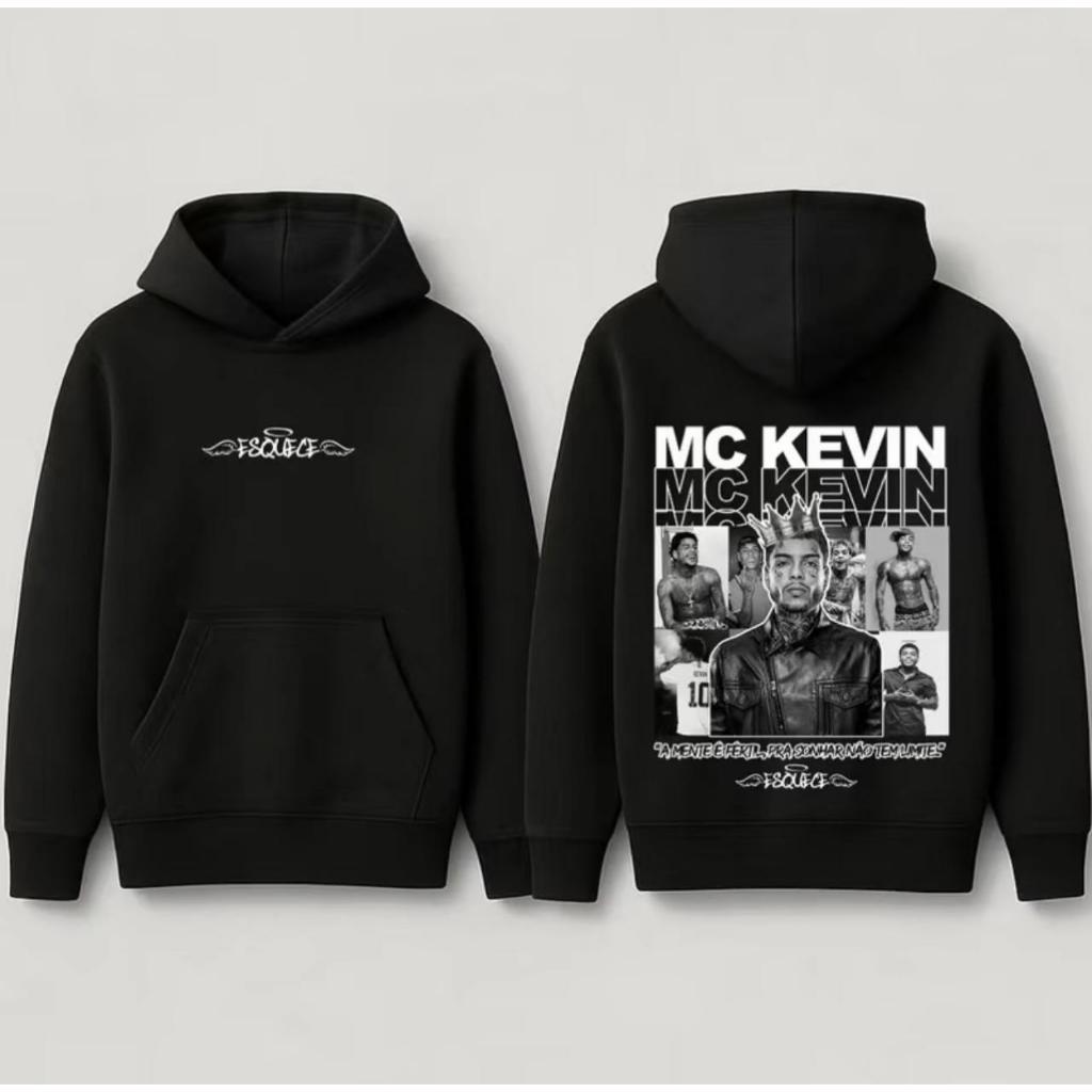 Moletom Canguru Masculino Mc Kevin Esquece Homenagem Eterno Blusa De Frio Unissex