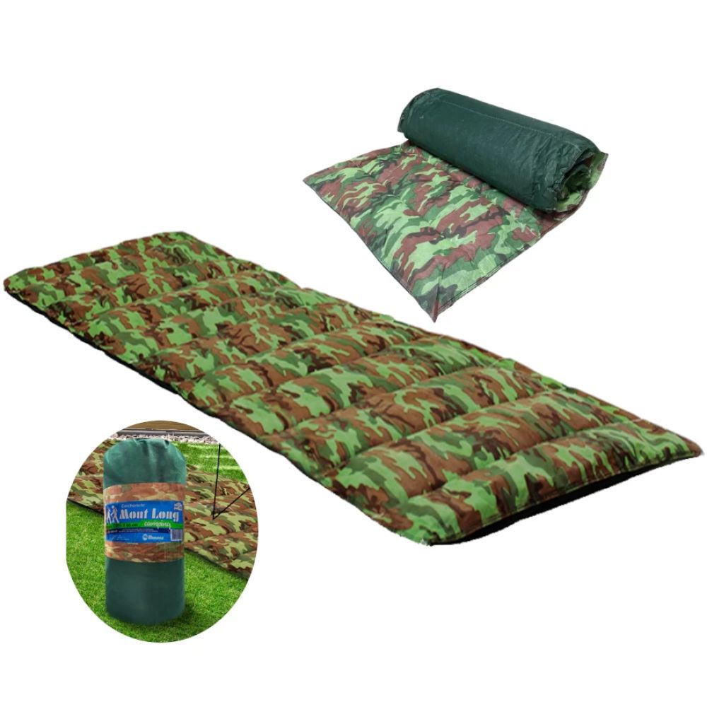 Colchonete Solteiro Camping Trilha Pesca Estampado Isolante Térmico Colchão Camping Aventura Outdoor