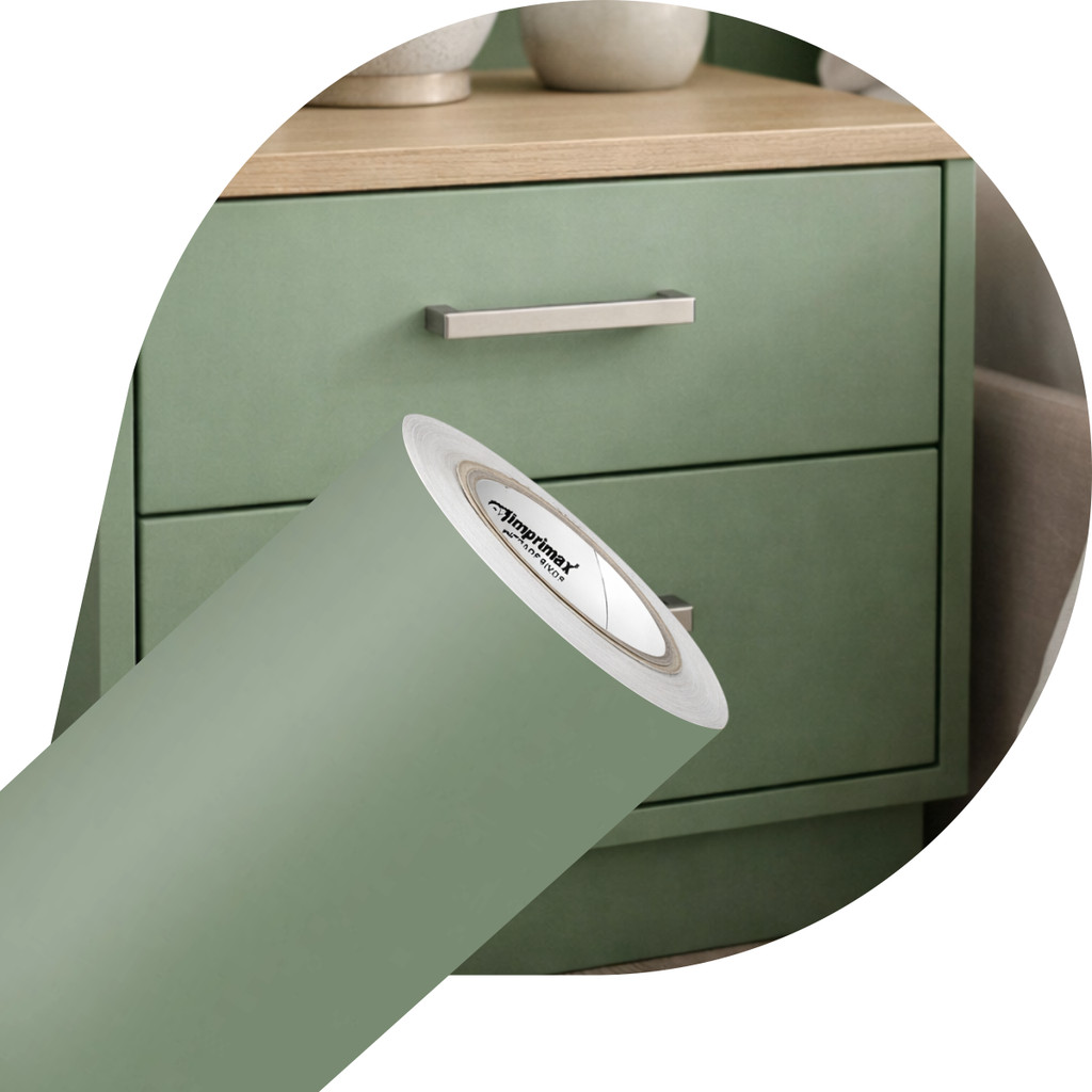 Adesivo Vinil Fórmica Satin Verde Frosty Para Móveis 0,61x1m Frosty
