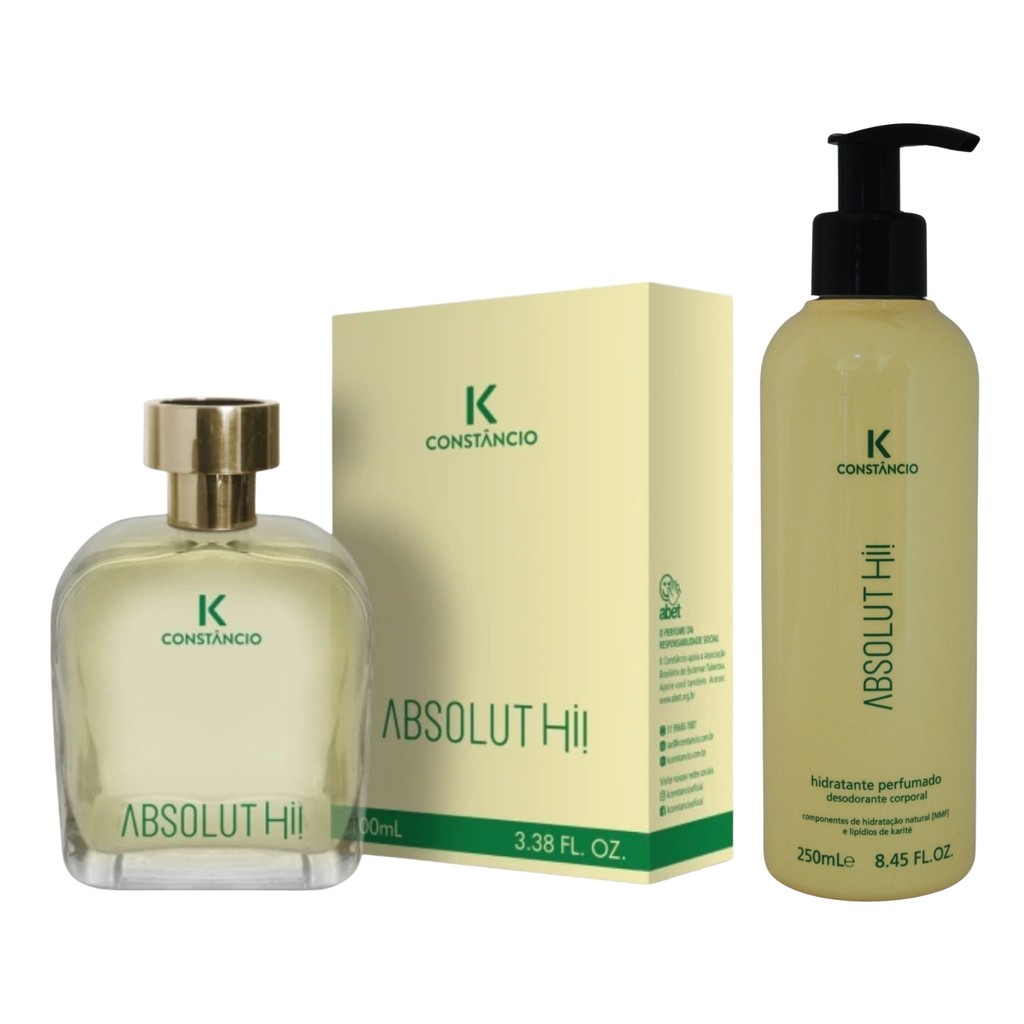 Kit K Constancio Absolut Hi Colônia e Hidratante Perfumado