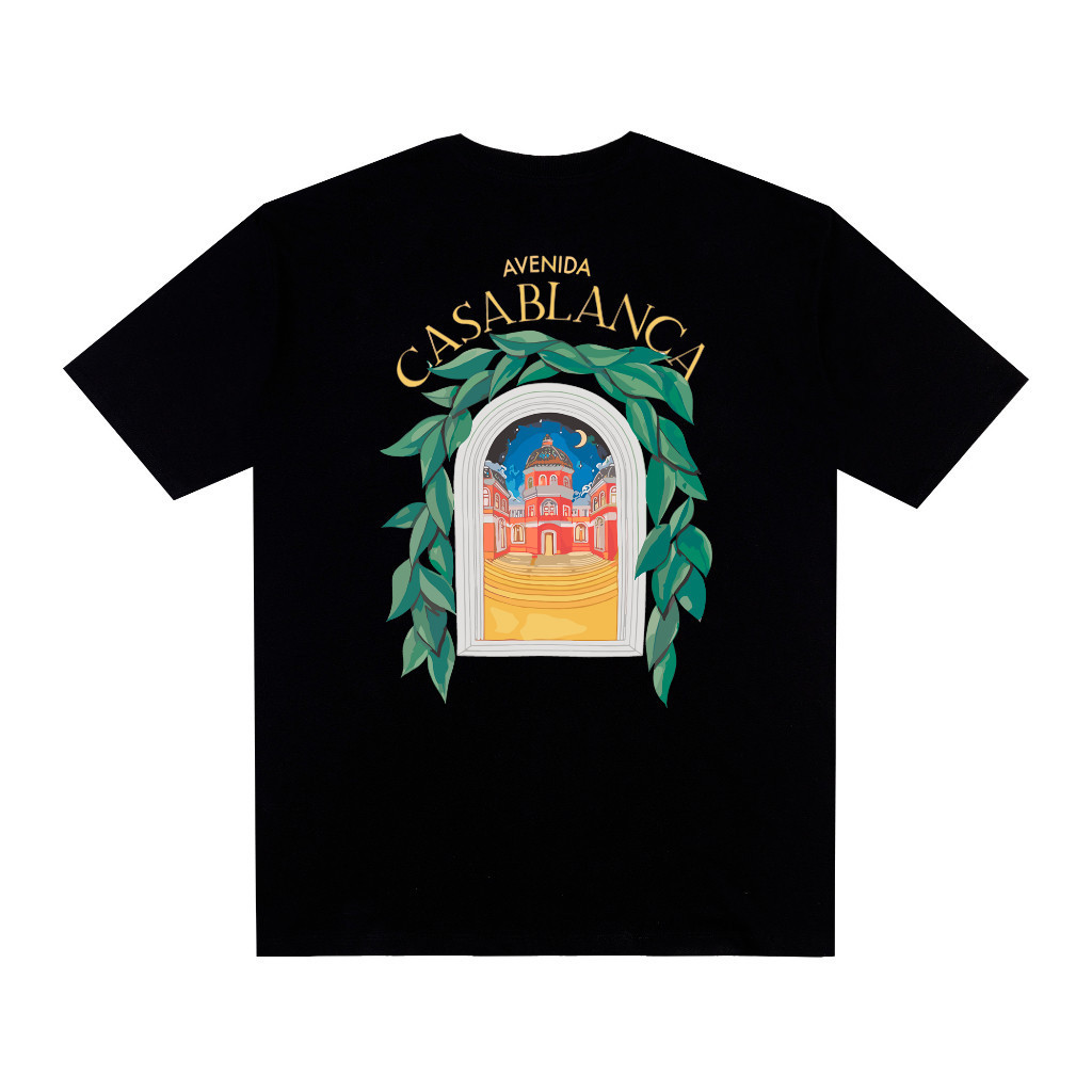 [Camiseta Premium em Algodão Puro]GXG Camiseta Streetwear Estampa Nas Costas Oversized Algodão BRN