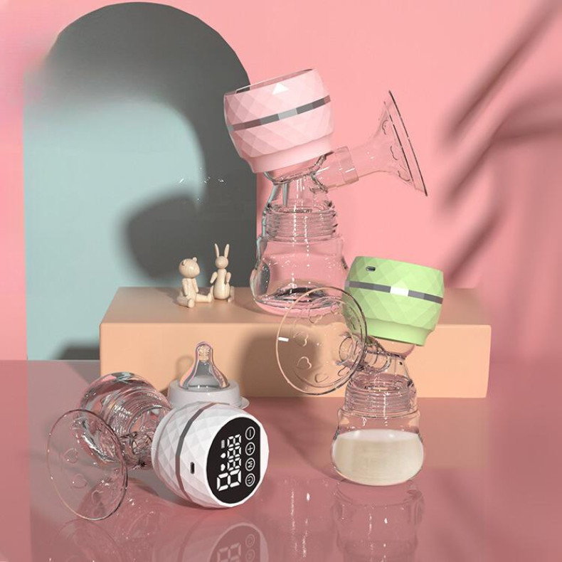 Bomba tira-leite elétrica Sem dor Alta potencia de sucção integrada Silenciosa Massageador Portáti