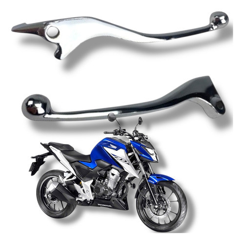 Par Manete Cromado Honda Cb 300f Cb 300 Twister 2026 Cromado