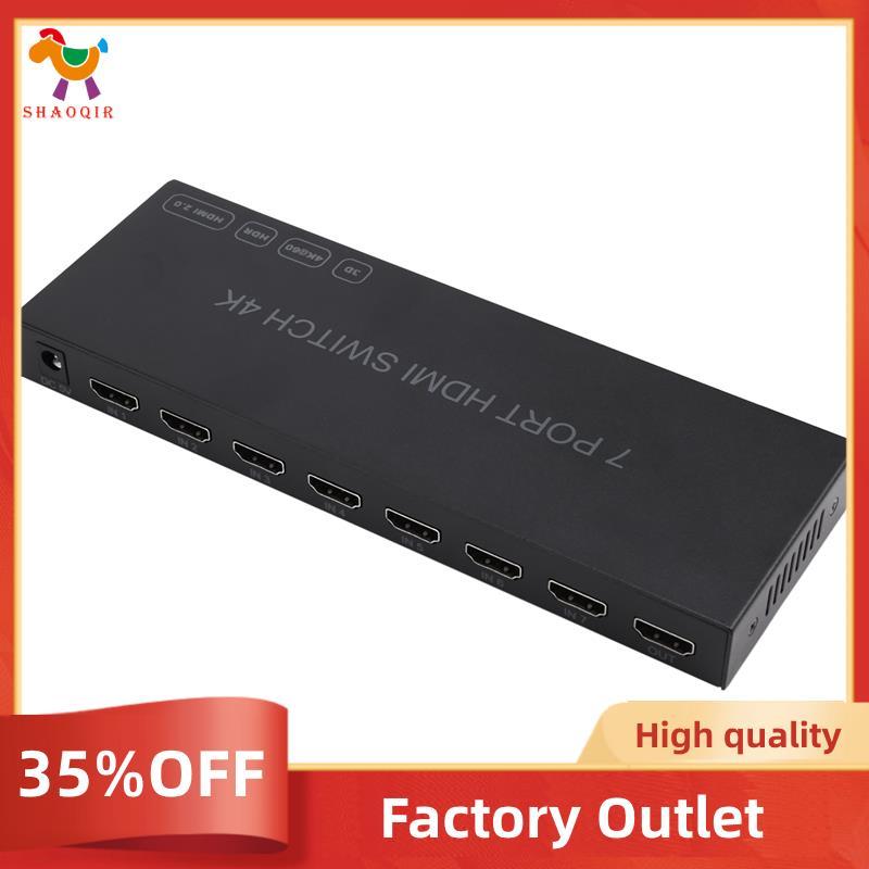 Interruptor Compatível Com 7 Portas 7x1 4K @ 60Hz 2.0 Switcher 7 Em 1 Saída Para NS Switch PC TV