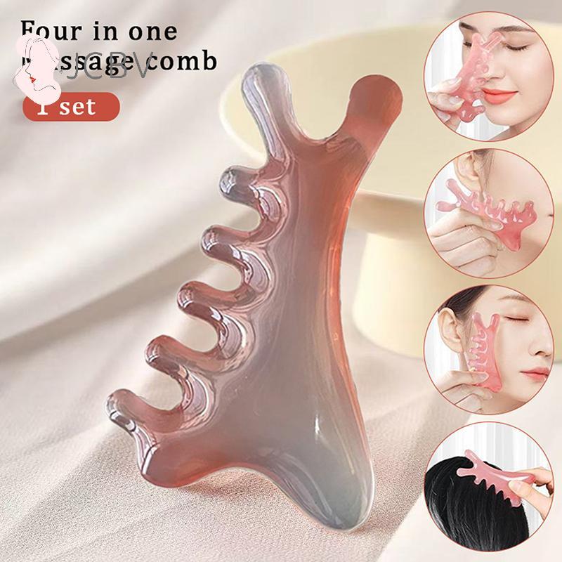 [JCBV] 1 Pcs Corpo Meridian Massageb Resina Cinco Dente Largo Terapia De Acupuntura Circulação Sanguínea Anti-Estático C