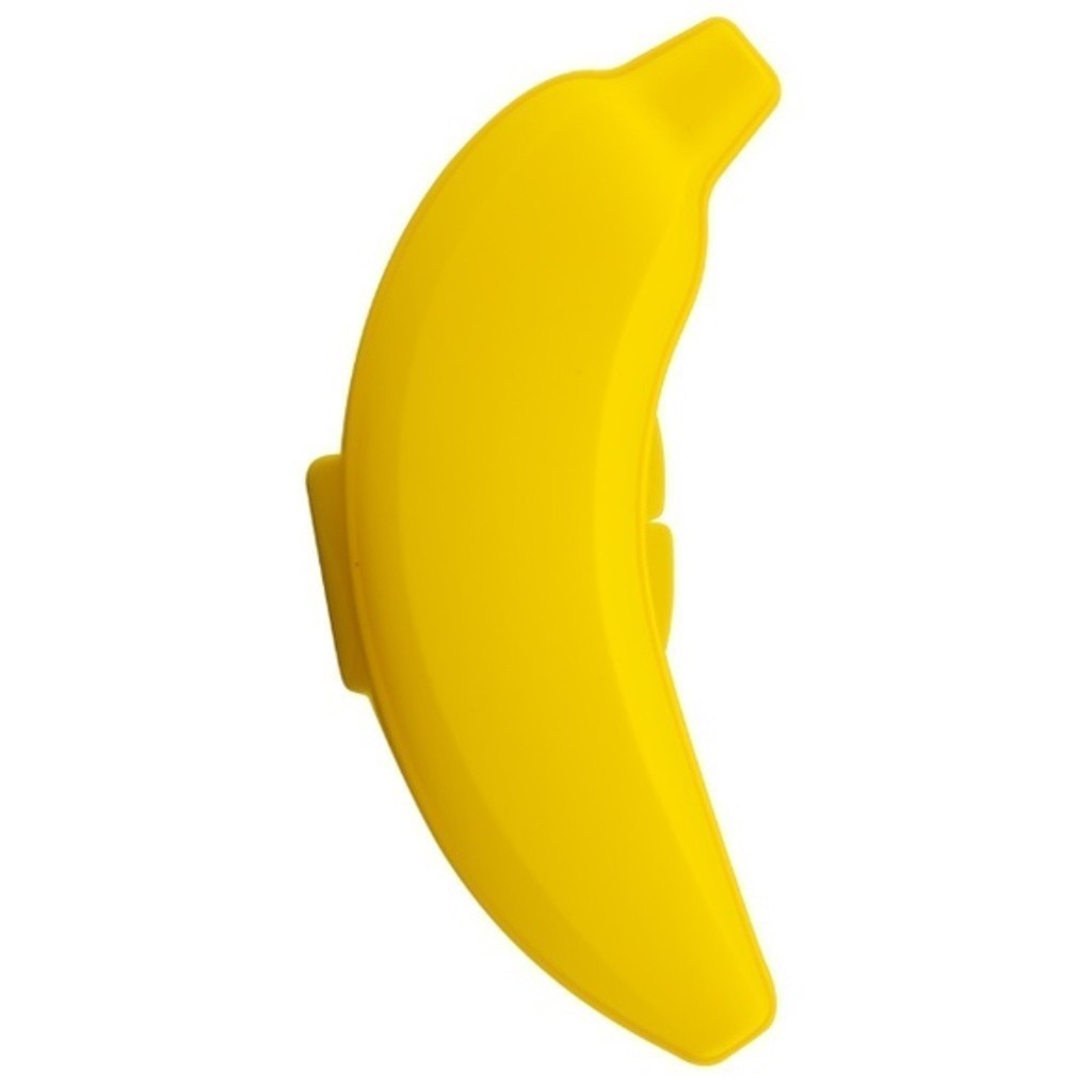 Pote de Plástico com Tampa Fixa Porta Banana 210ml