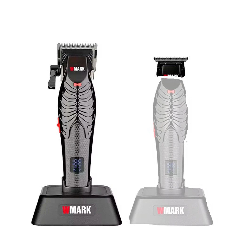Maquina de Cortar Cabelo Troca Lamina Corte e Acabamento Wmark NG 8011 Preto