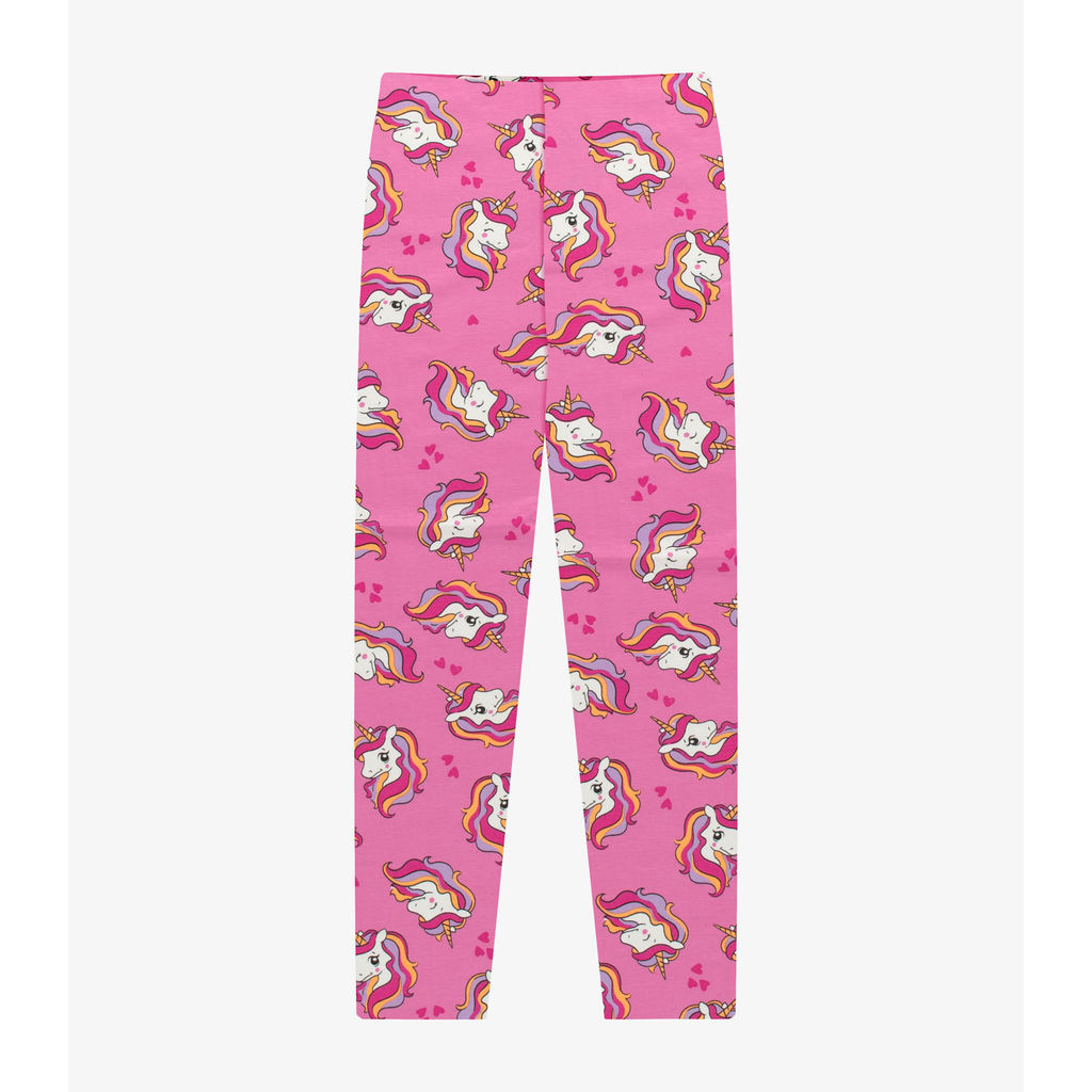 Legging Cotton Rovi Kids Rosa em Oferta na Shopee