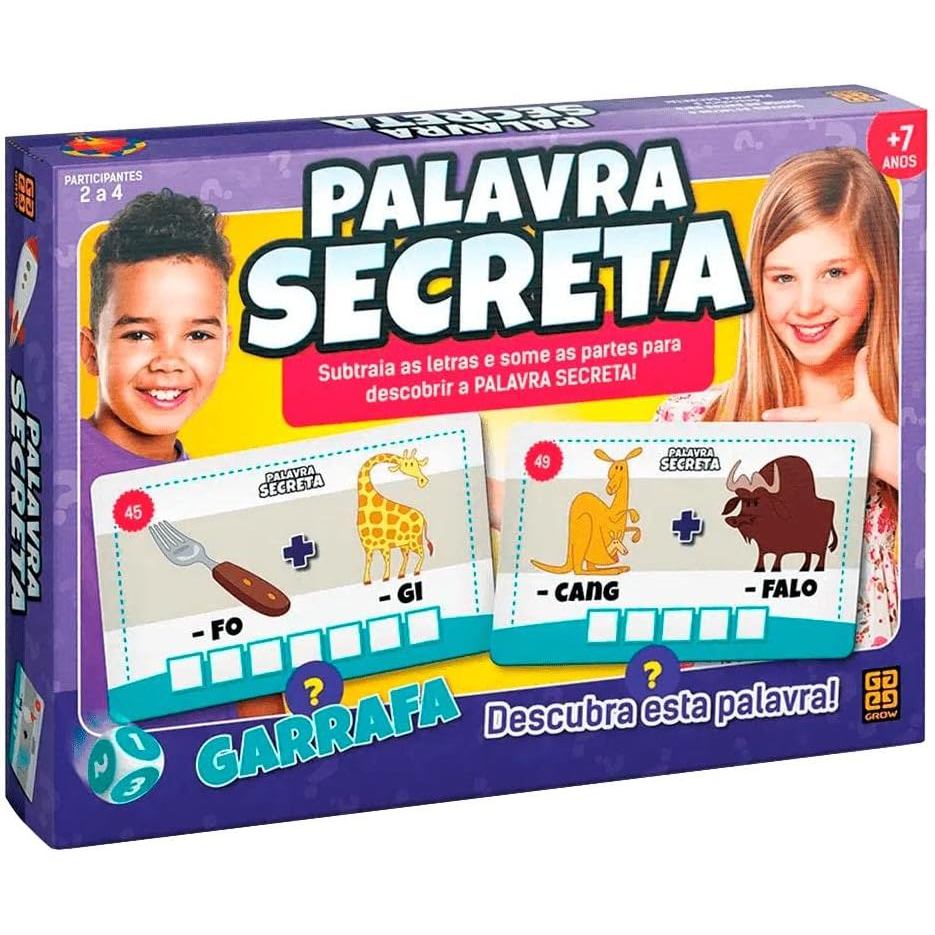 Jogo de Tabuleiro - Palavra Secreta - Grow - 1800