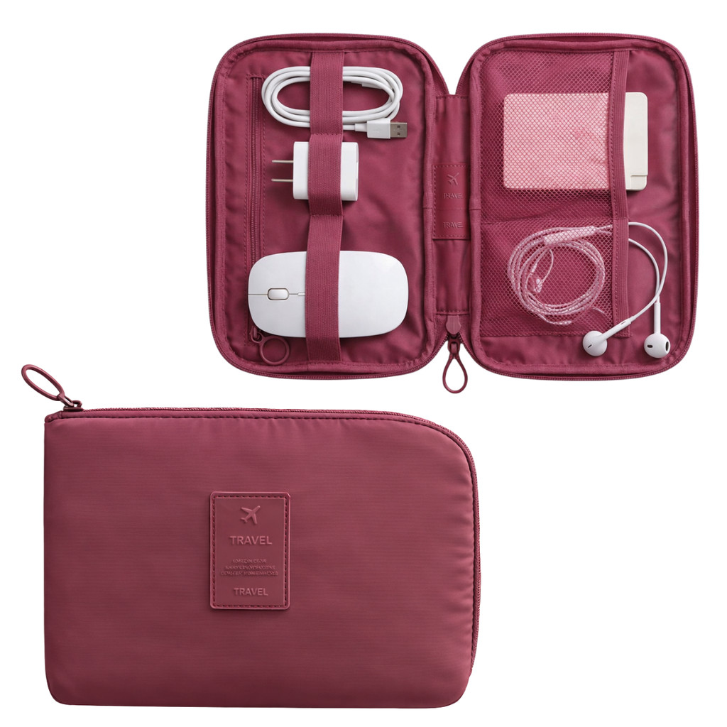 Necessaire Organizadora Portátil Bolsa Para Cabos Fios De Carregamento Viagem