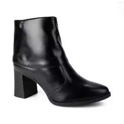 Bota Dakota de Cano Curto Em Couro Feminina D2381