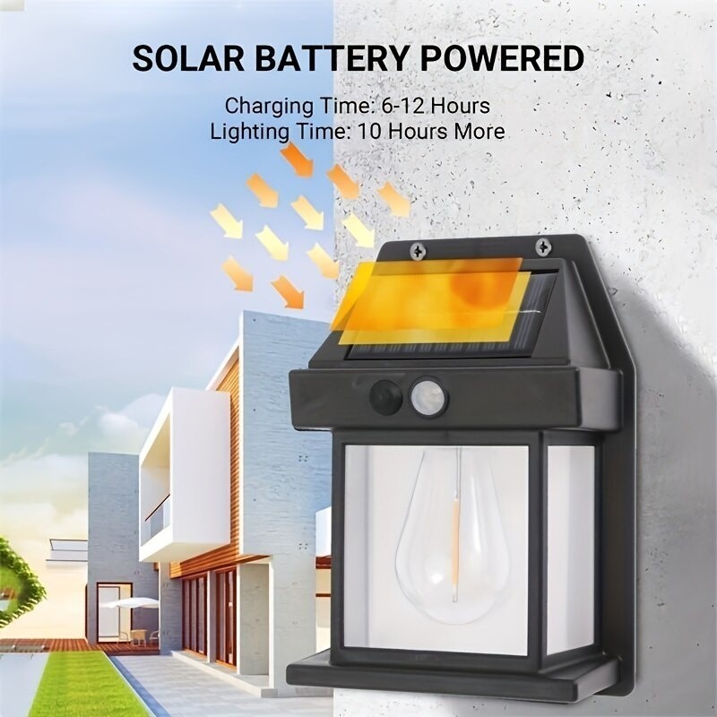 1-4 Luminaria Solar Com Sensor de Movimento Luz De Parede Lâmpada LED 3 Modo De Iluminação Energia Solar