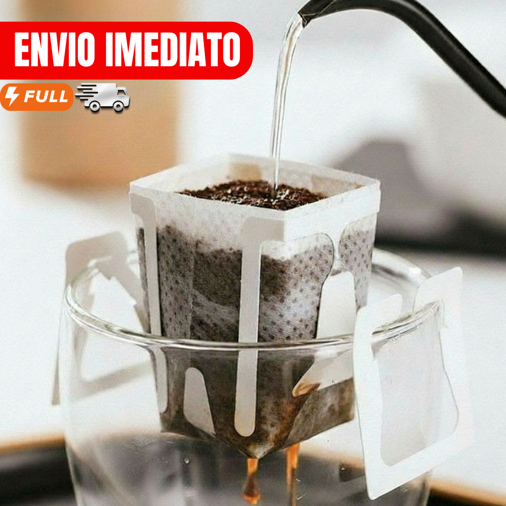 Filtro de Café Chá Portátil Saco Filtrante Coador Pequeno Mini Envelope Individual Descartável 50 À 200 Unidades