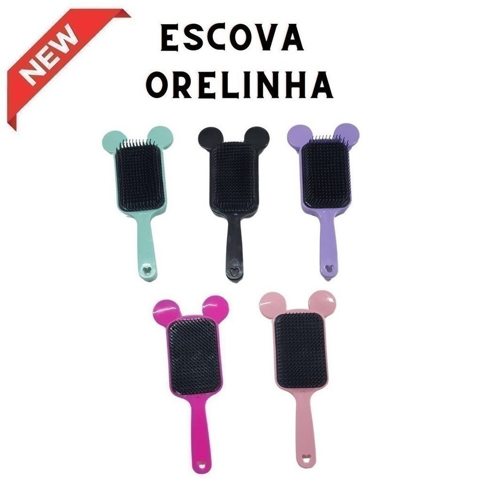 Escova Flex Orelhinha Sortida - Escova Sortida Para Cabelo Cuidados Com Cabelo LM51