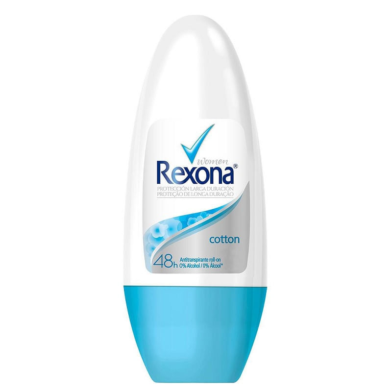 Desodorante Roll On Rexona Cotton 50ml em Oferta na Shopee