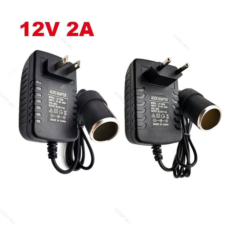 12W 24W AC 110V 220V Para DC 12V 2A Volt Adaptador De Fonte De Alimentação Conversor De Carro Inversor BR16B2
