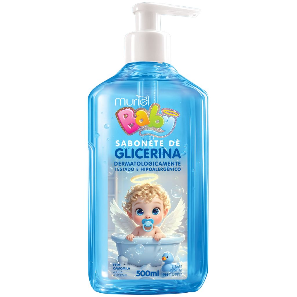 KIT COM 2 SABONETE LIQUIDO GLICERINA BABY 500ML MURIEL