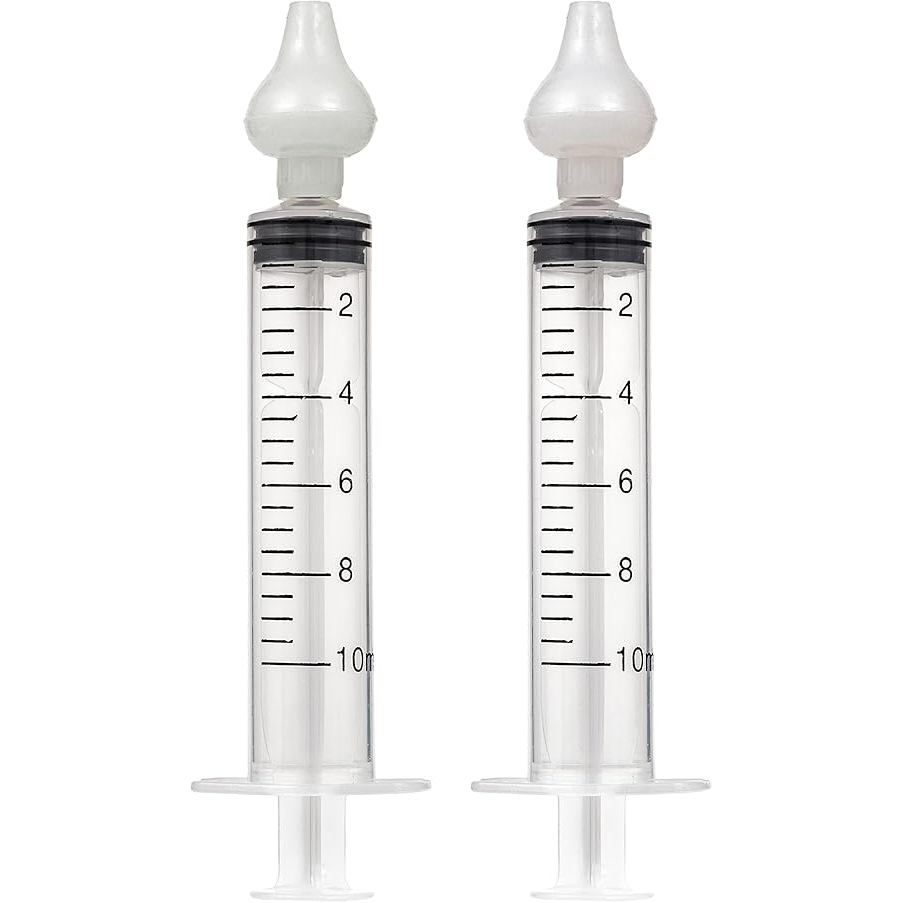 6 Seringas Lavagem Nasal de 10 ml Para Bebês,Crianças e Adultos Com Ponta de Silicone