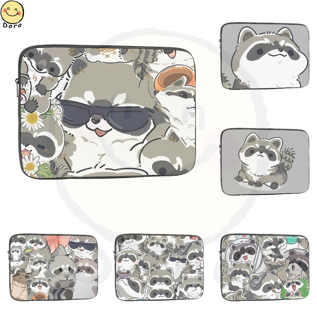 Capa Fofa Para Laptop De Guaxinim , 10 A 17 Polegadas , Resistente À Água , Durável , Estojo De Transporte Computador , 