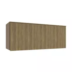 Armário Aéreo 4 Portas Kappesberg Adapt Nogueira 175cm